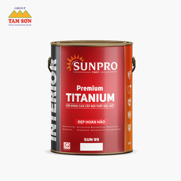 Sơn bóng cao cấp nội thất đặc biệt Premium TITANIUM Sunpro - Tamsongroup.com